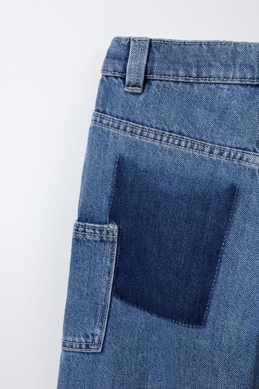 RELAXED BALLOON JEANS - Mid-blue by Zara - Image 3