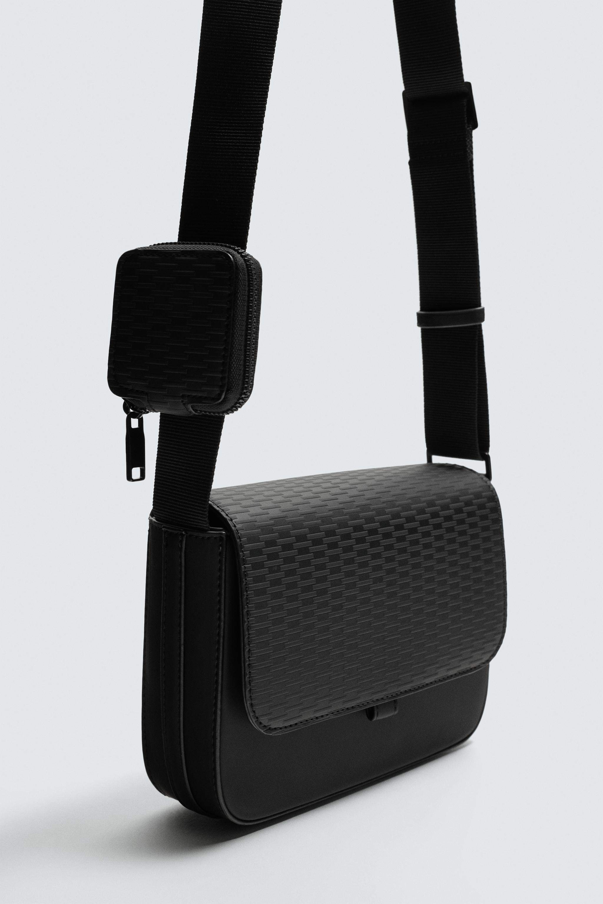 RUBBERIZED TEXTURE CROSSBODY BAG