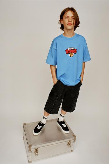 PLAYERA RELIEVE BRAWL STARS © SUPERCELL OY - Azul de Zara