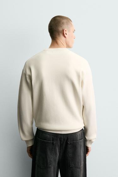 PULL STRUCTURÉ DOUX - Blanc cassé de Zara - Image 2