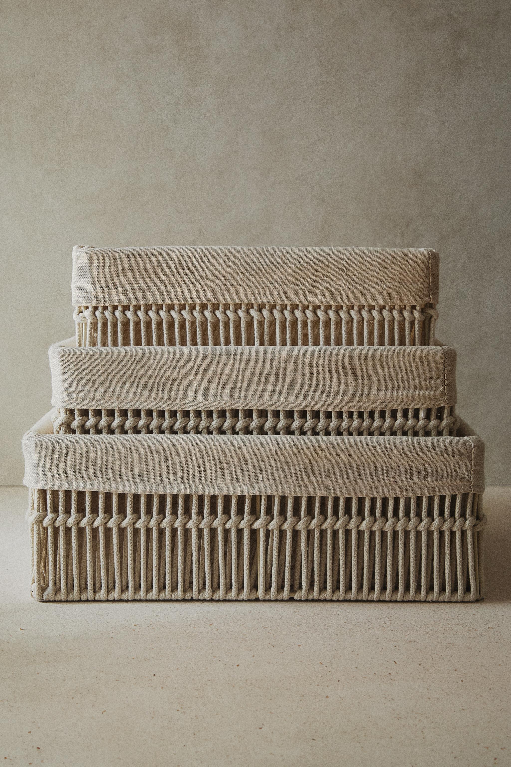 ZARA HOME メッシュデザインバスケット2個セット※単品も可能 バスルーム バスルームバスケット | ZARA 日本