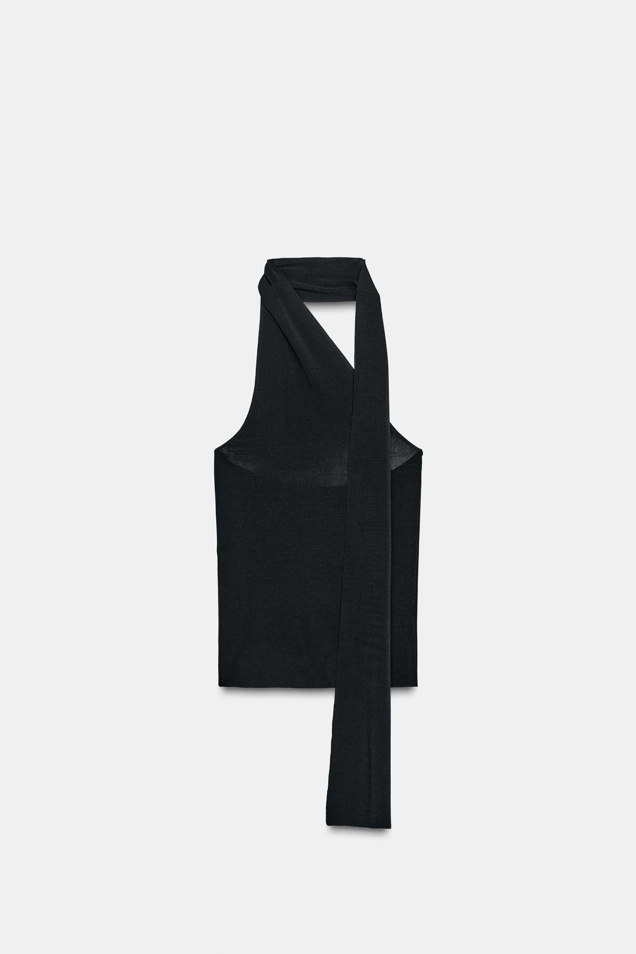 トップス karkaroff MULTI-POSITION KNIT TOP - Black | ZARA South Africa