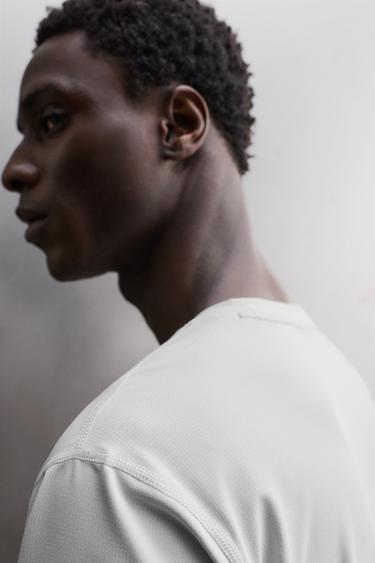 BASIC TECHNICAL T-SHIRT - Light grey by Zara - Image 4