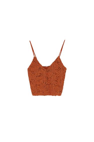 EMBROIDERED LACE TOP