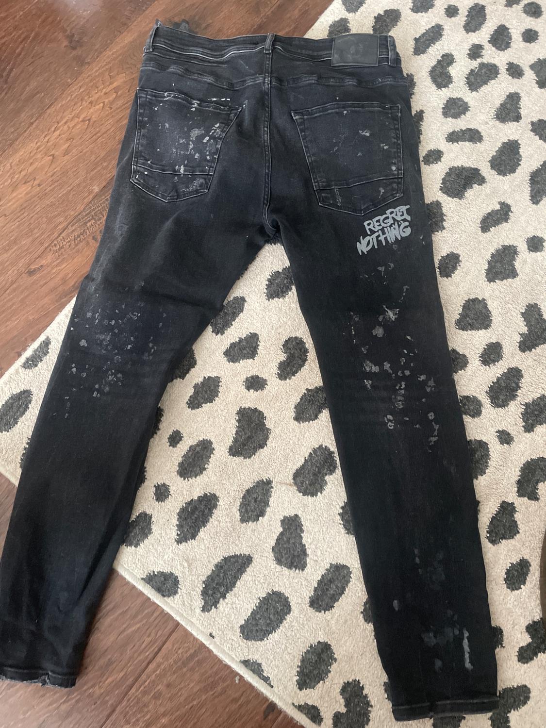 GRAFFITI PRINT SKINNY JEANS - Image 3