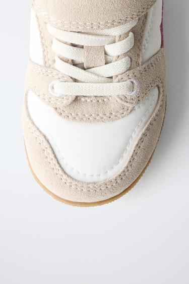 RETRO HIGH-TOP SNEAKERS - Pink by Zara - Image 3