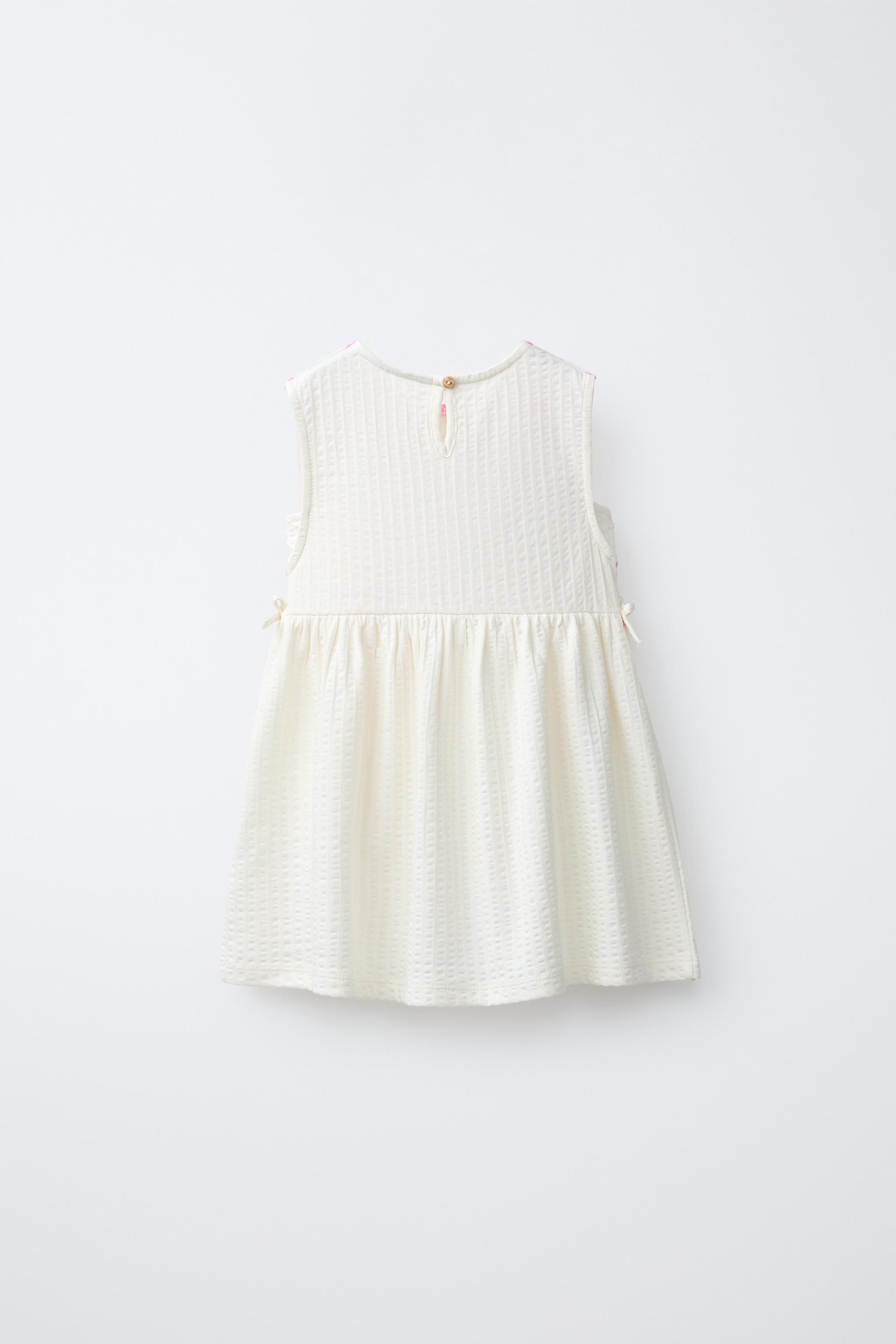 COMBINATION TEXTURED FLORAL DRESS