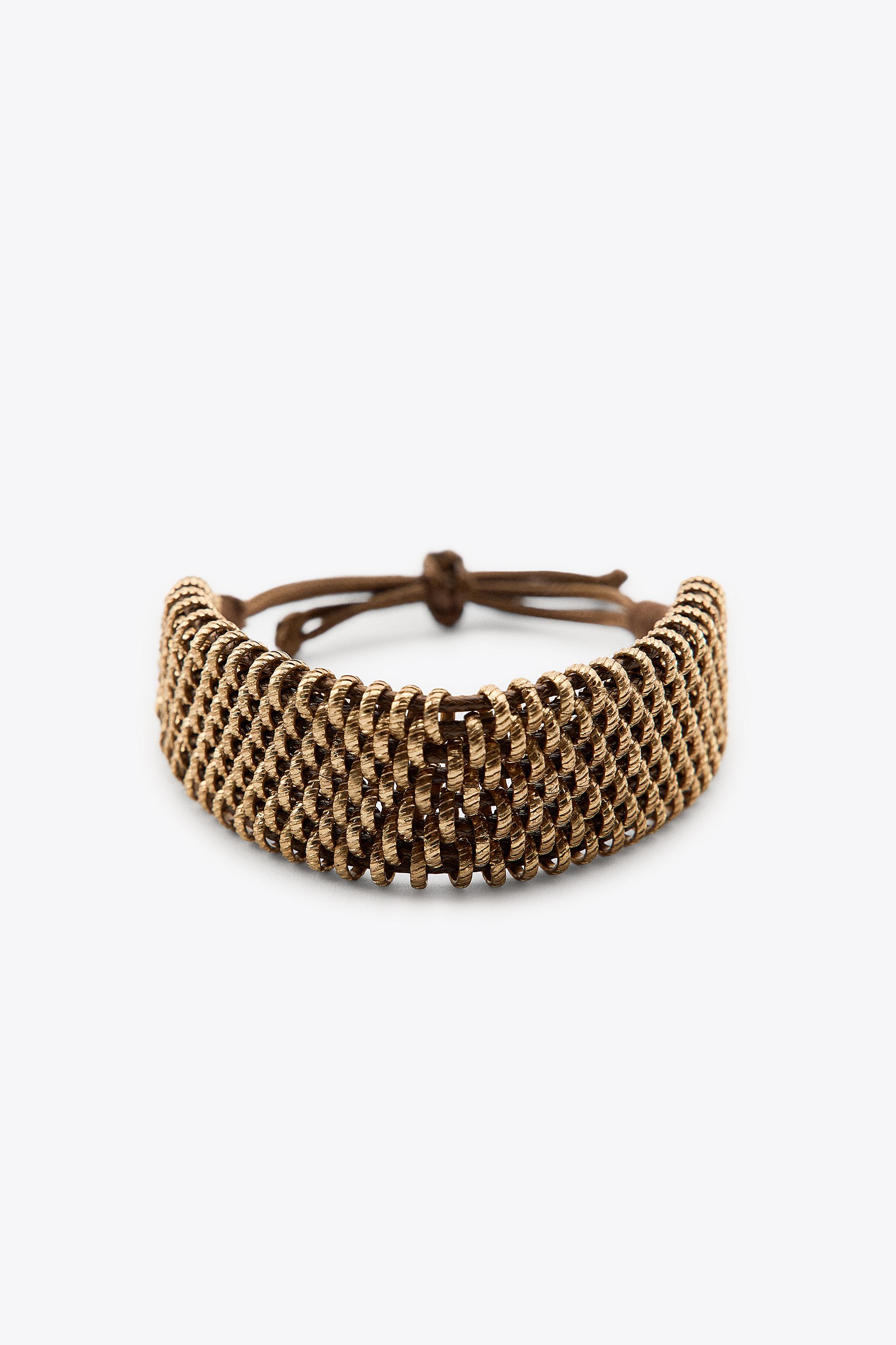 PACK OF METAL KNIT BRACELETS