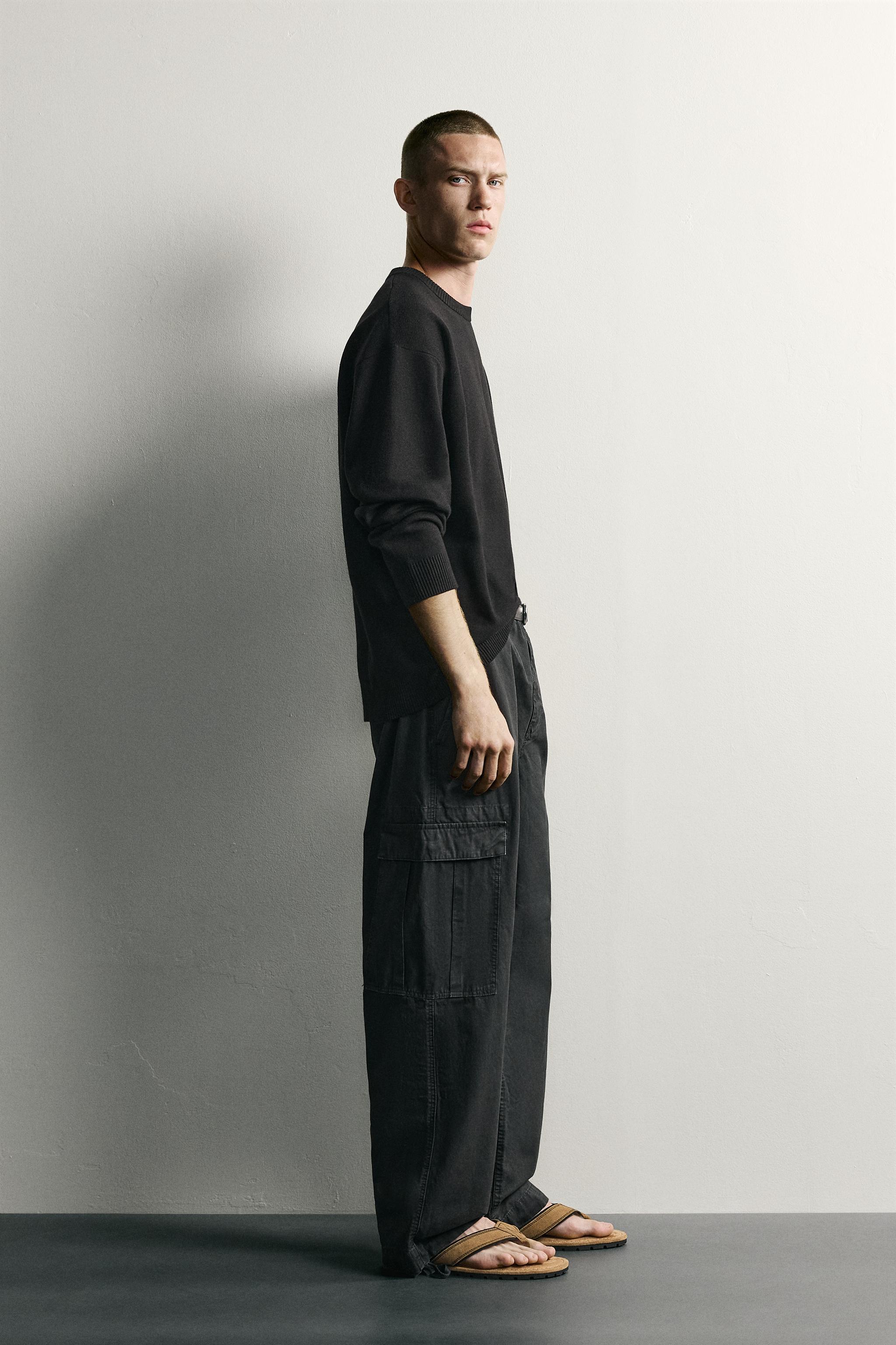 Мужские свитеры Zara SOFT RELAXED FIT JUMPER — фото 4