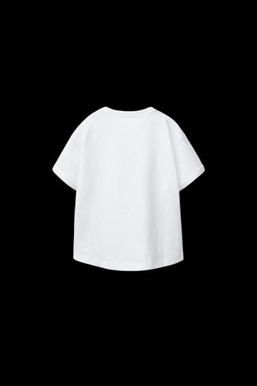 EINFARBIGES T-SHIRT - Weiß von Zara