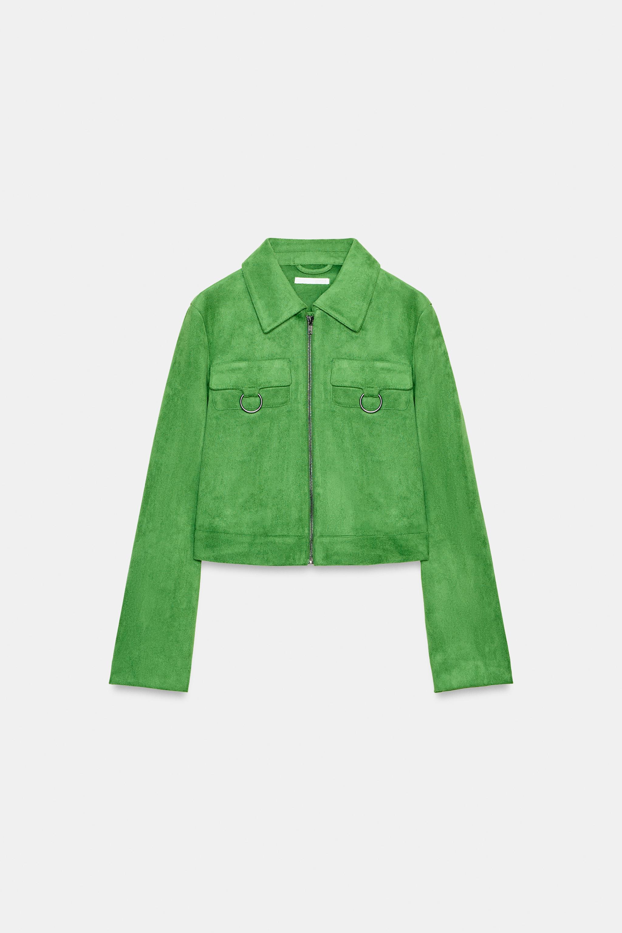 VESTE COURTE EFFET DAIM