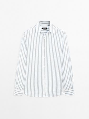Zara Slim fit 100% cotton shirt - White