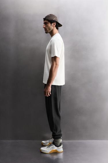 BASIC COTTON TRAINING T-SHIRT - White by Zara - Image 3