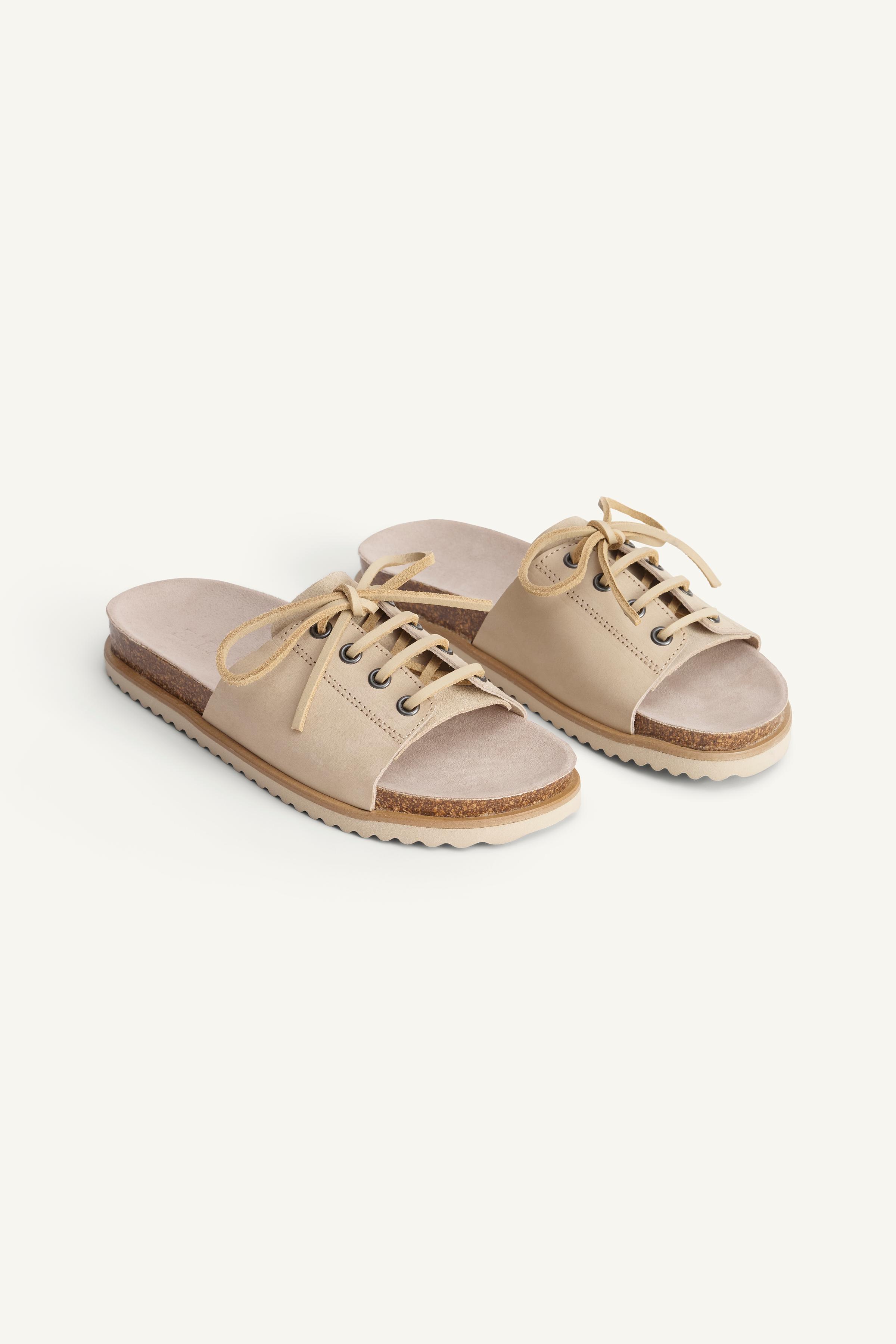 LTHR SNDLS 14 - ベージュ | ZARA Japan / 日本