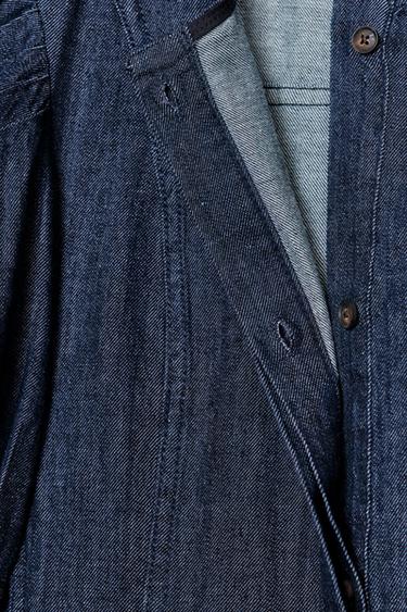 ROBE EN JEAN ZW COLLECTION - Bleu de Zara - Image 6