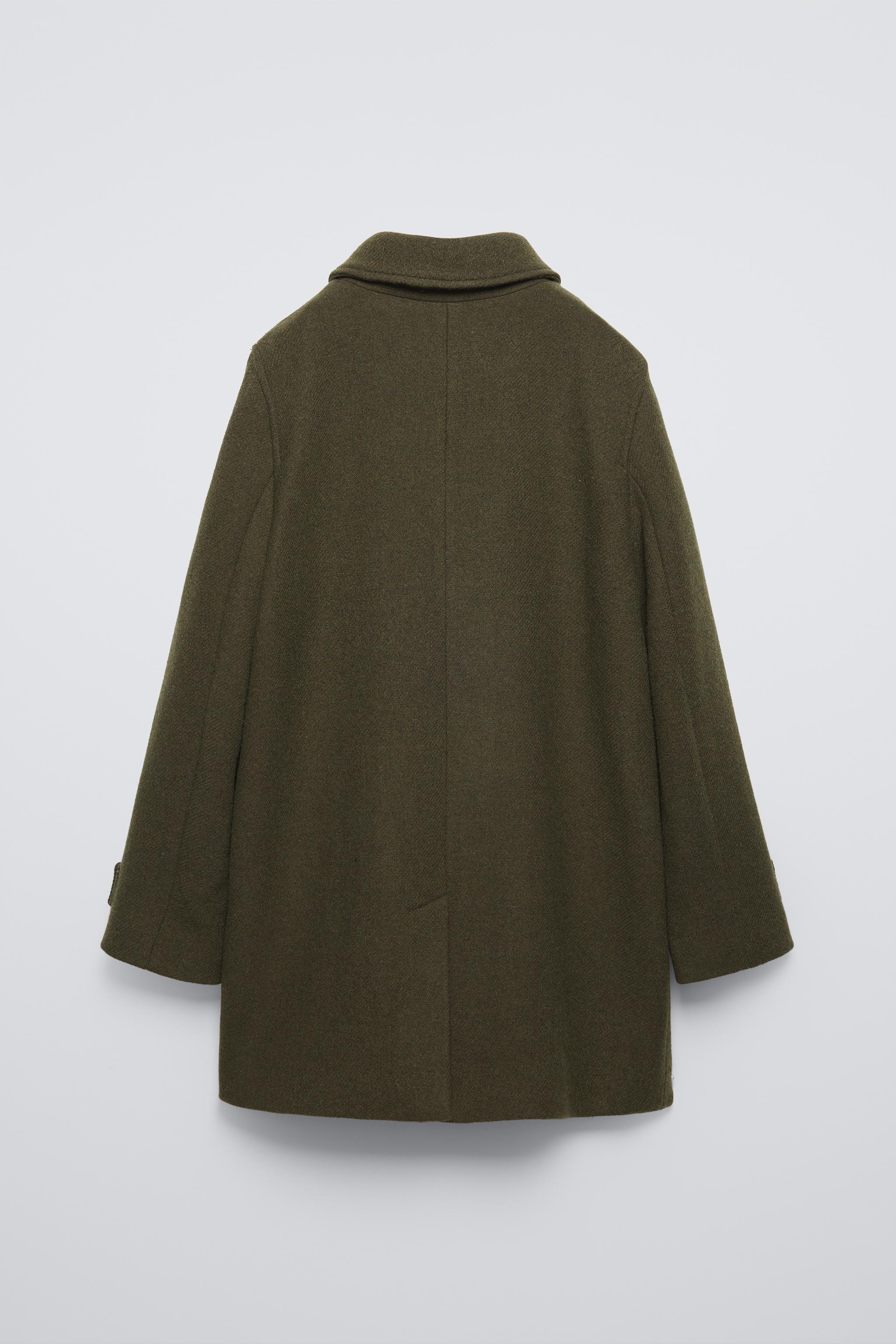 Zara sold forest green wool coat