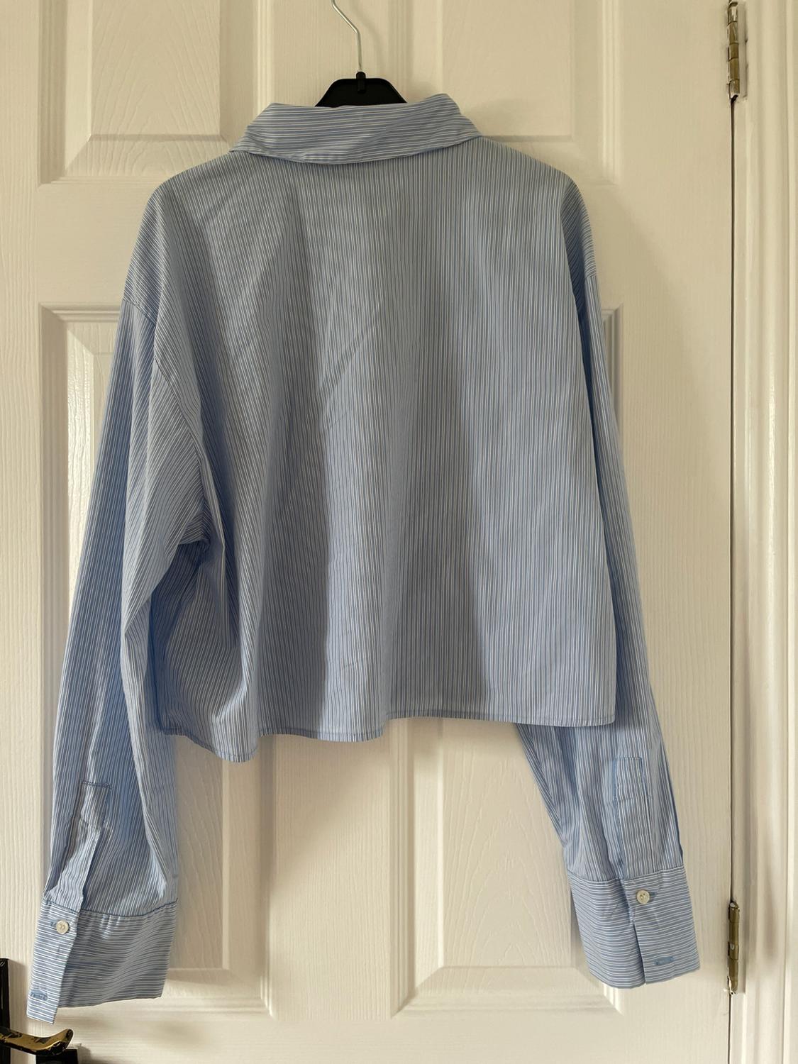 CROPPED POPLIN SHIRT WITH POCKETS - Image 2