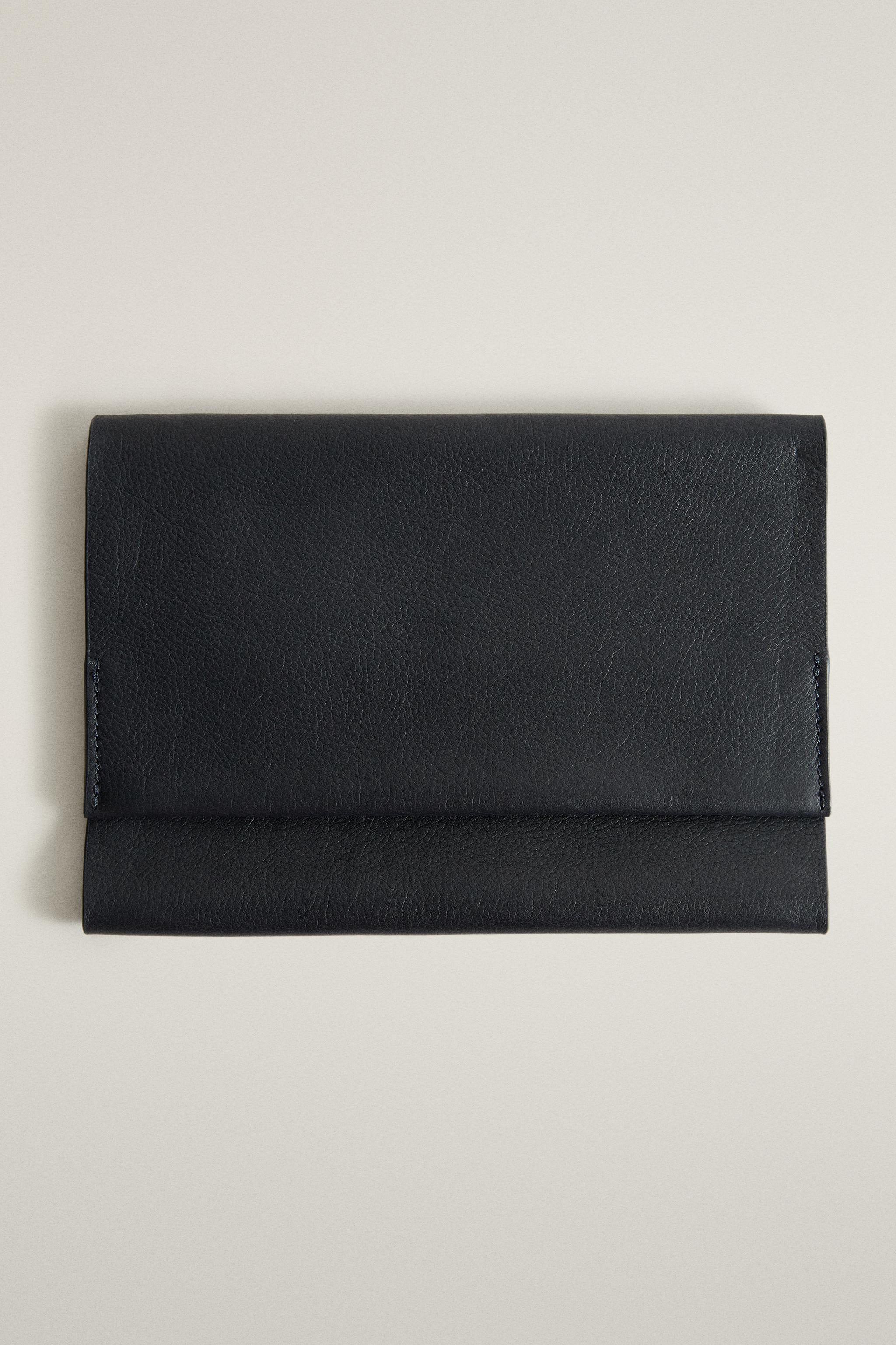 BLUE A5 LEATHER NOTEBOOK COVER