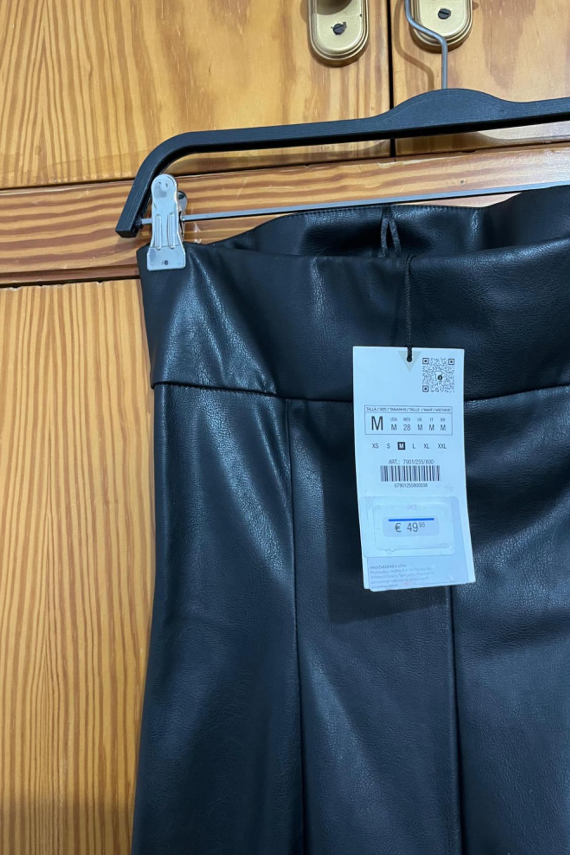 FAUX LEATHER STRAPLESS JUMPSUIT - Image 5