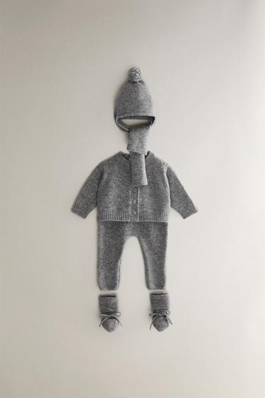 CASHMERE SCARF HAT - Grey by Zara - Image 3