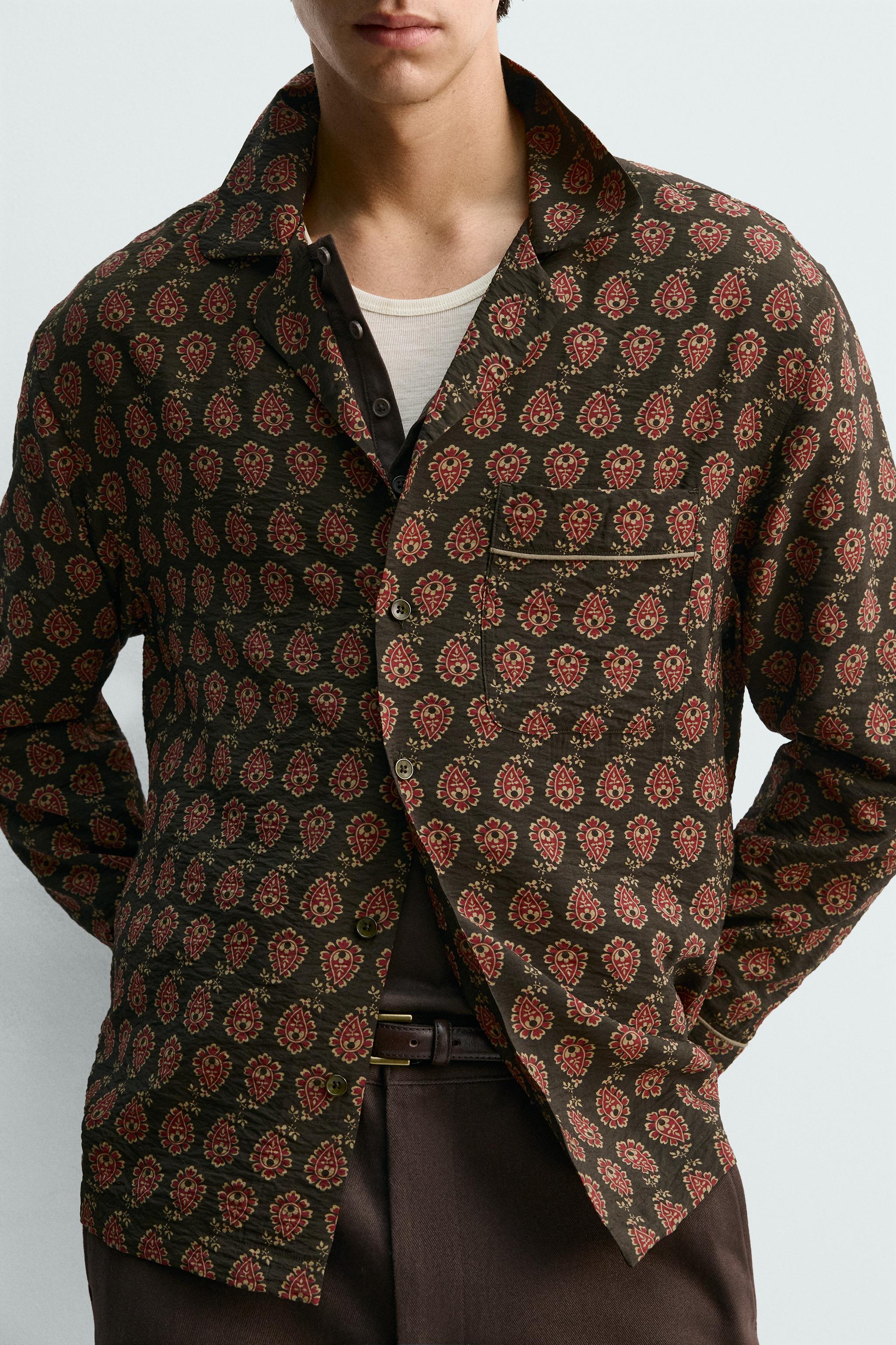 CHEMISE FLUIDE À IMPRIMÉ CACHEMIRE