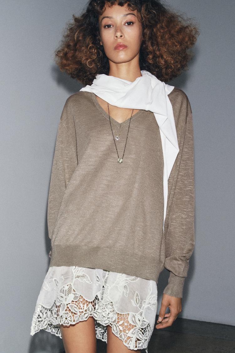 COMBINED KNIT SWEATER