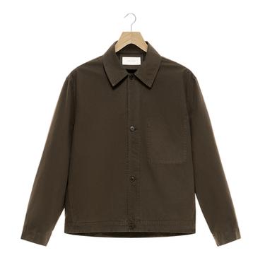 جاكيت قميصي مغسول regular fit - بني الخاص بـ Zara