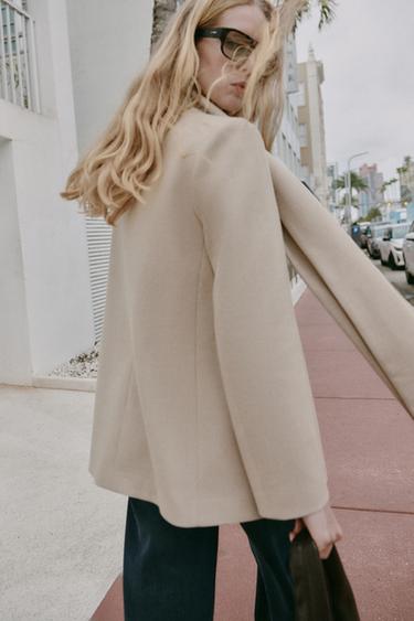 VESTE COL FOULARD - Sable de Zara - Image 5