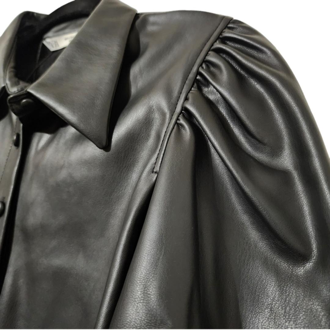 FAUX LEATHER SHIRT - Image 4