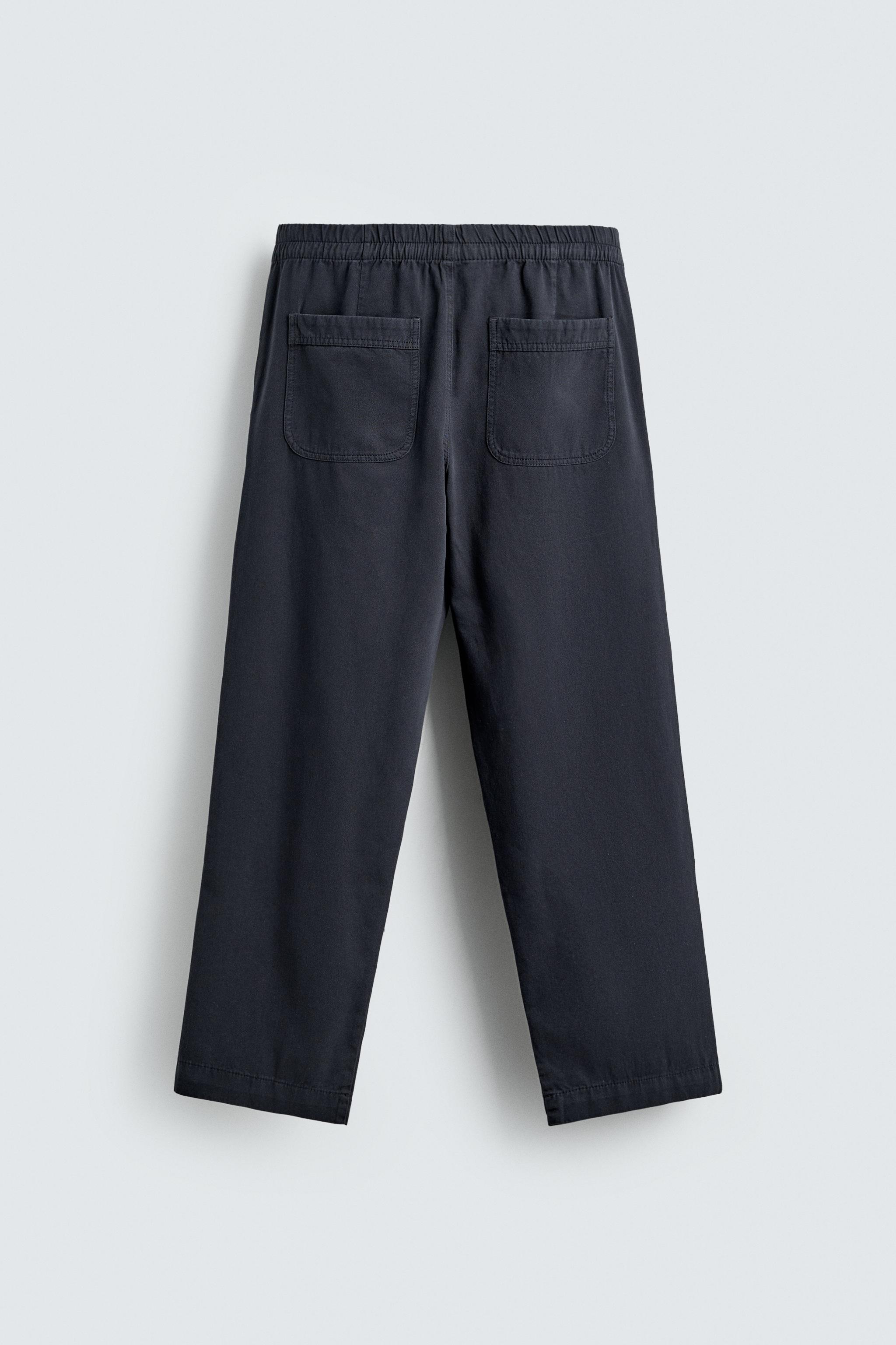 RELAXED FIT COTTON PANTS