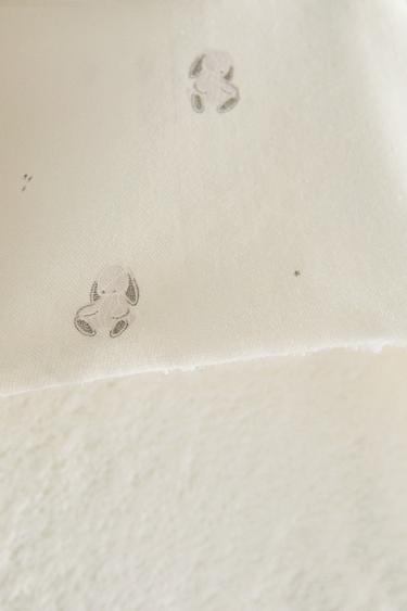 BUNNY HOODED BABY TOWEL - Cream by Zara - Image 3