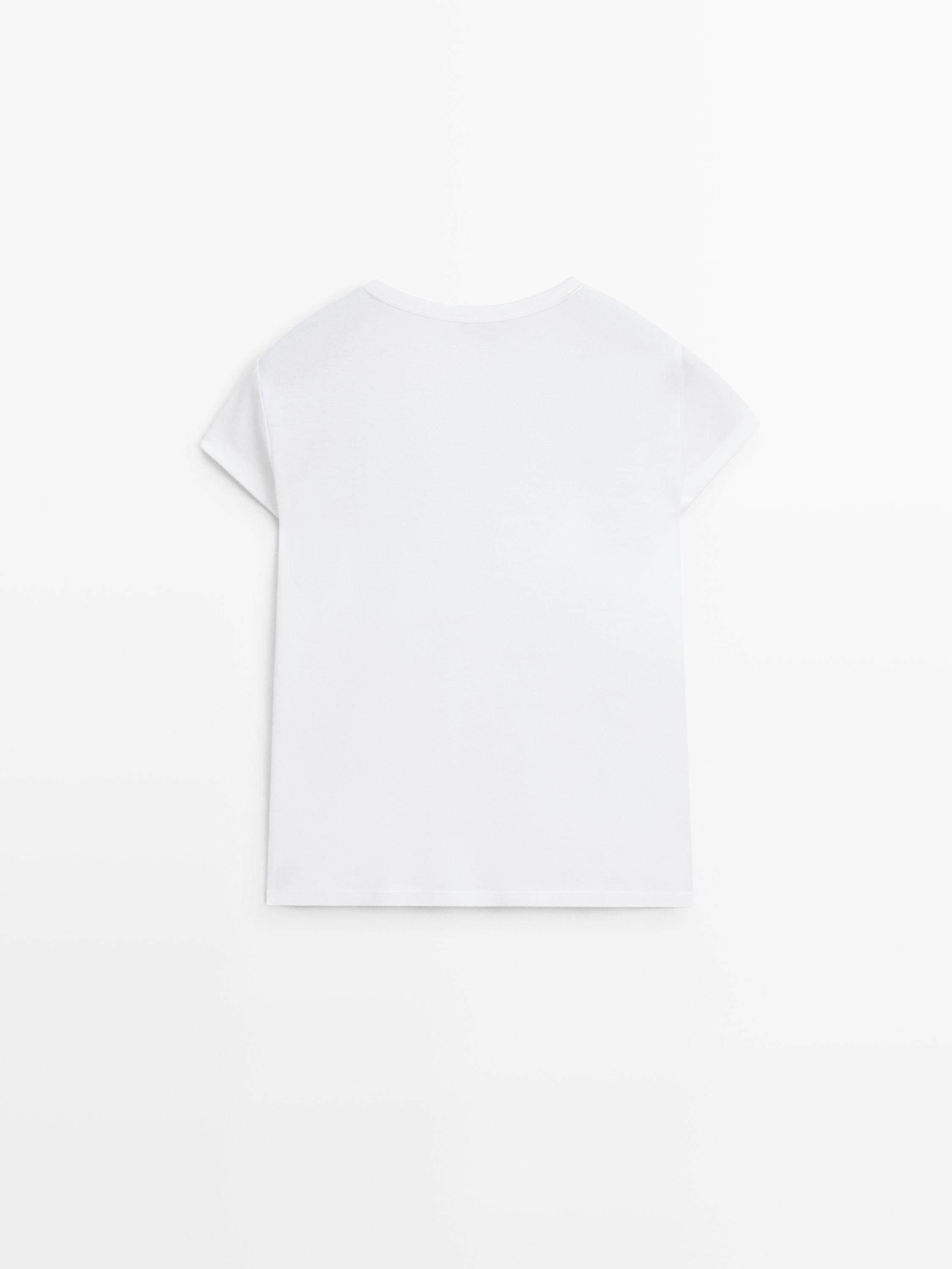 T-shirt manches courtes 100 % coton mercerisé