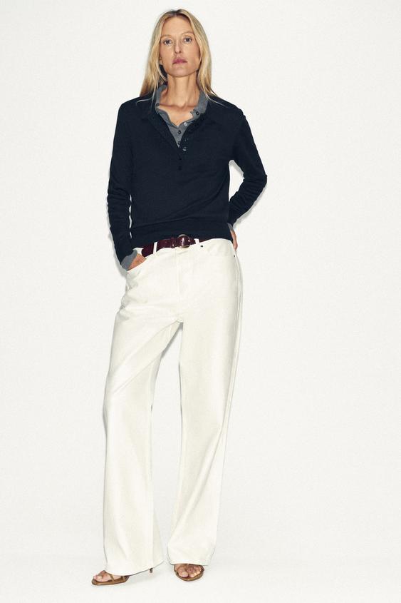 PLAIN KNIT POLO SHIRT