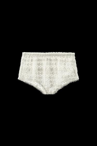 MINI SHORTS BORDADOS - Blanco roto de Zara - Imagen 0