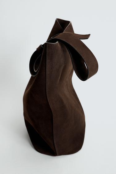 Zara KOŽNA TORBA LIMITED EDITION – Smeđa