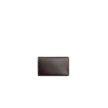 LEATHER FOLDING CARD HOLDER - Brown by Zara