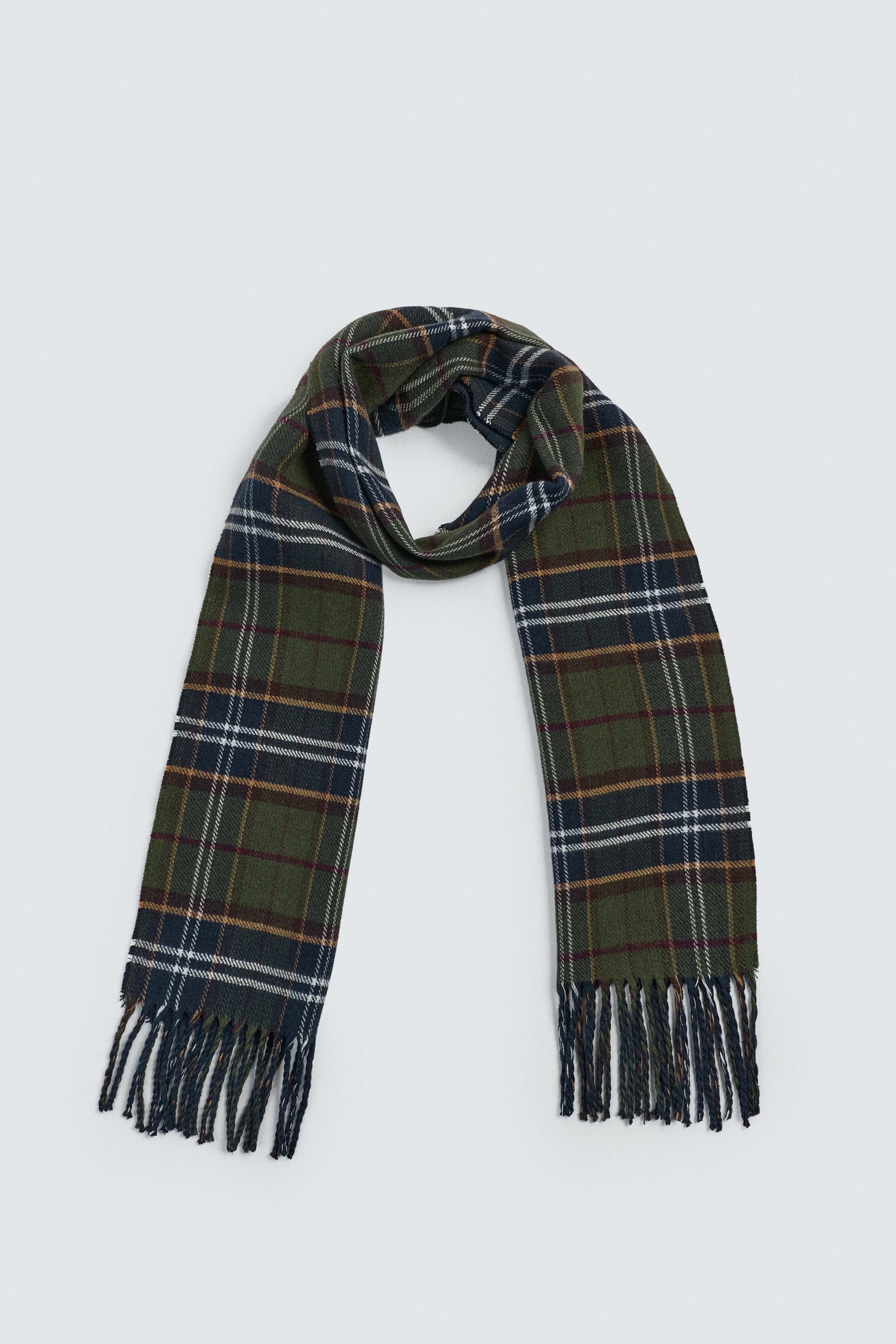 CACHECOL COMBINADO XADREZ - Azul-marinho | ZARA Brasil