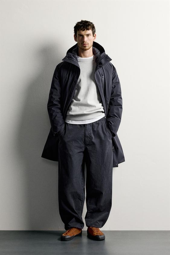 PARKA TÉCNICA CAPUCHA WATER REPELLENT - Marino de Zara - Imagen 0