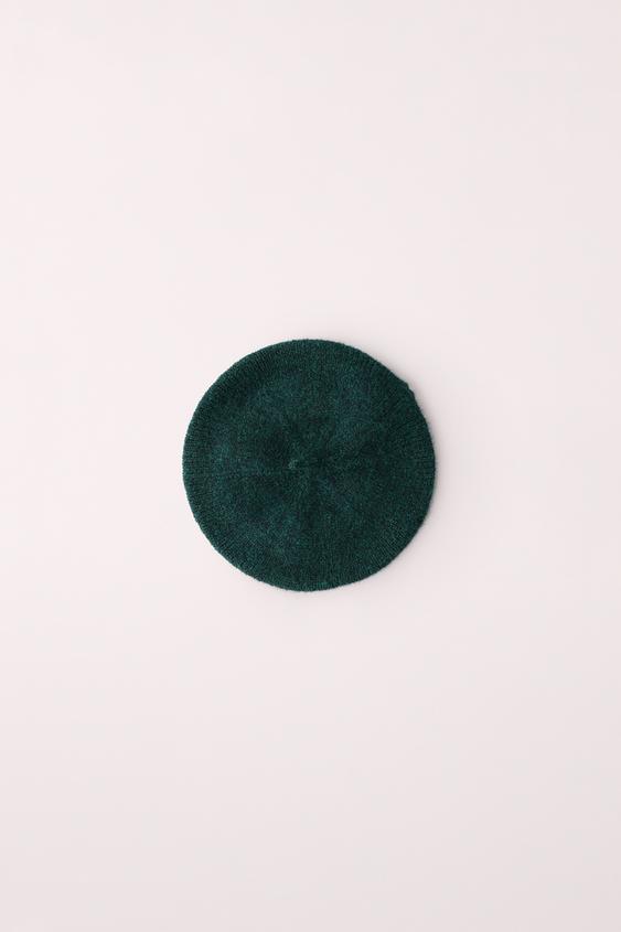 KNIT BERET CREATED BY CARAMEL LONDON X ZARA - Blue green by Zara - Image 0