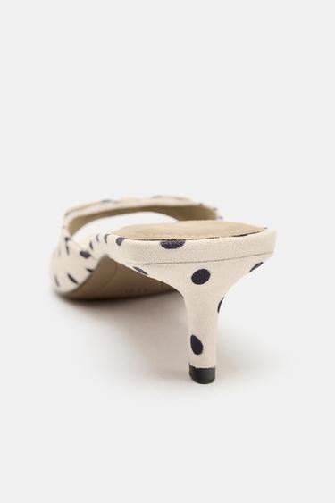 MULES À NŒUD ET IMPRIMÉ À POIS - Multicolore de Zara - Image 4