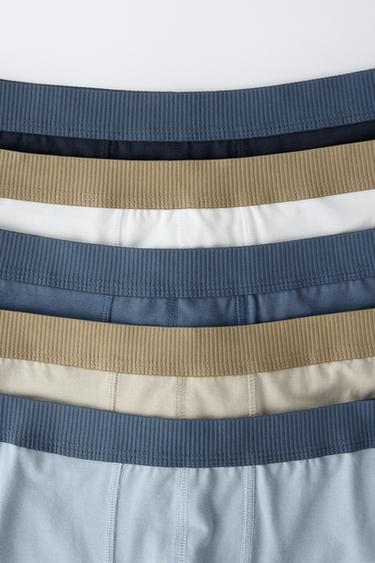 6-14 YEARS/ FIVE-PACK OF PLAIN BOXERS - Multicoloured by Zara - Image 1