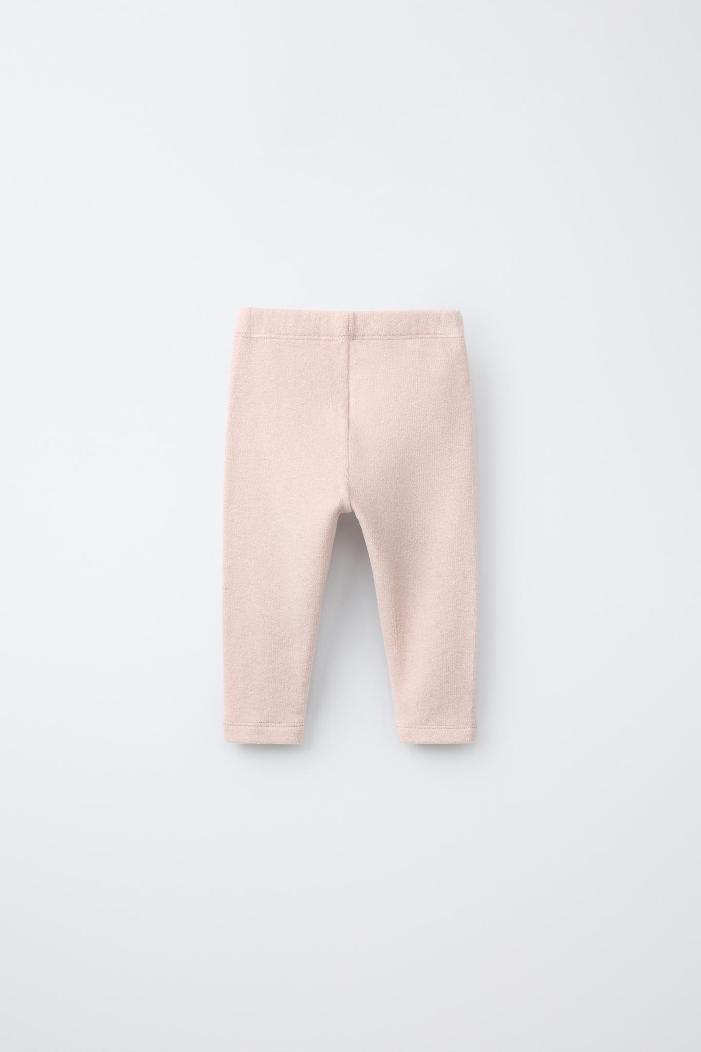 Детские леггинсы Zara Soft Touch Plain, цвет: Розовый — фото 2