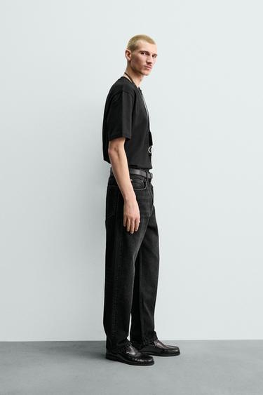 JEAN STRAIGHT ANKLE FIT ORIGINS - Noir de Zara - Image 3