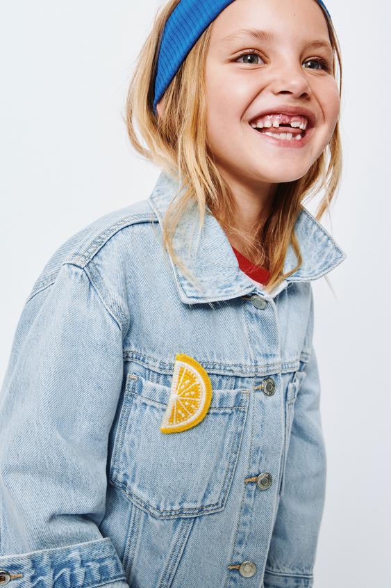 Zara BASIC DENIM JACKET - Light blue - Image 0