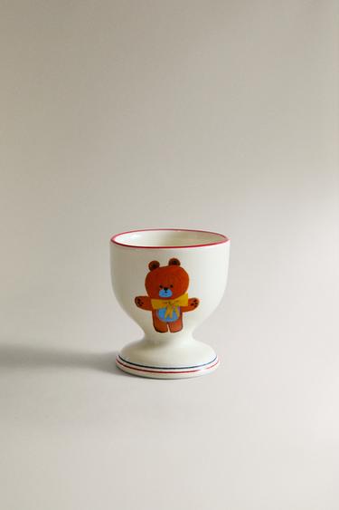 COQUETIER PORCELAINE OURS X THE ANIMALS OBSERVATORY - Multicolore de Zara - Image 0