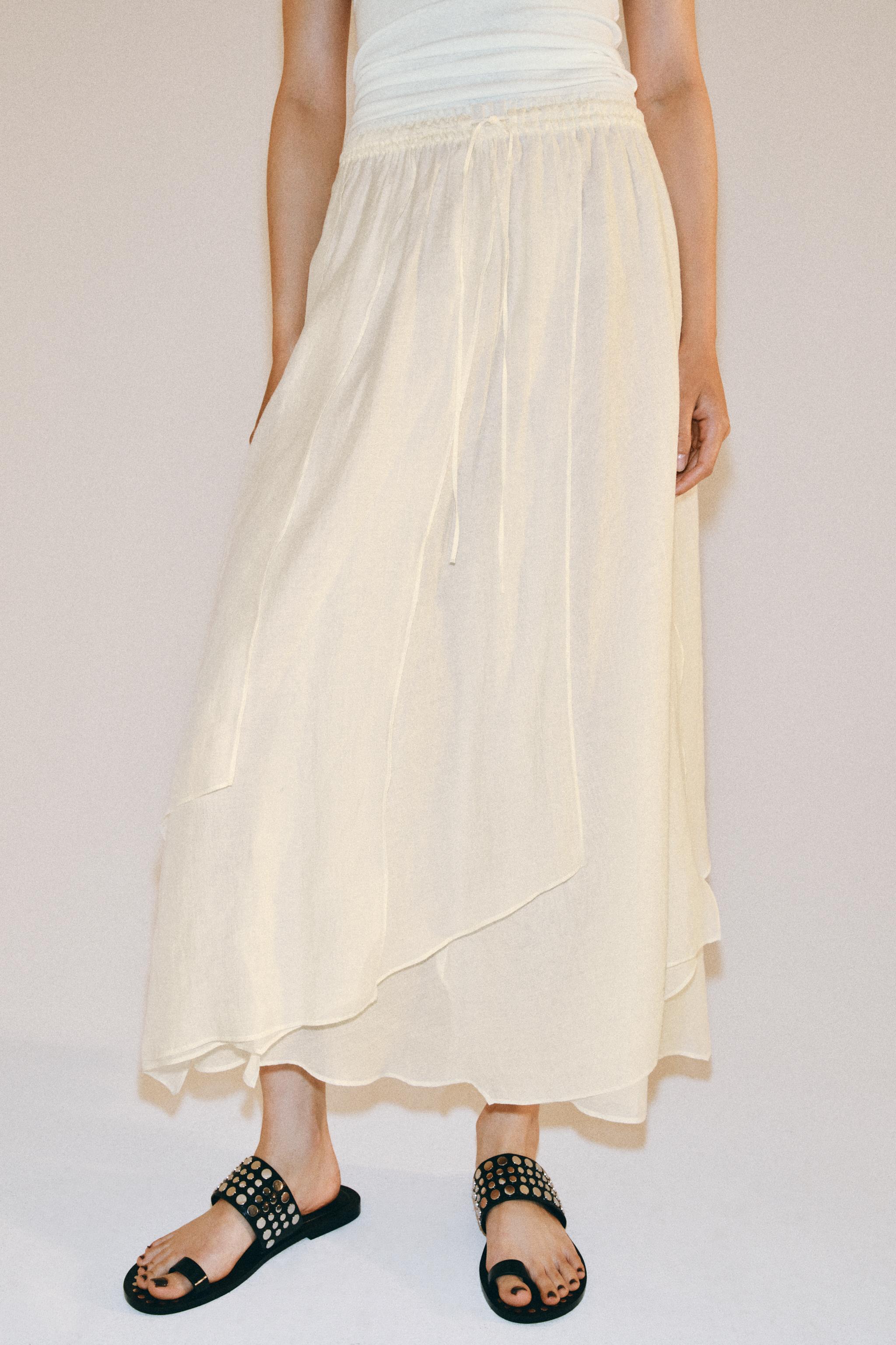 ZW COLLECTION FLOWY MIDI SKIRT