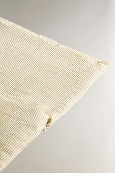 STRIPED MUSLIN CARRYCOT BABY WRAP - Green by Zara - Image 2