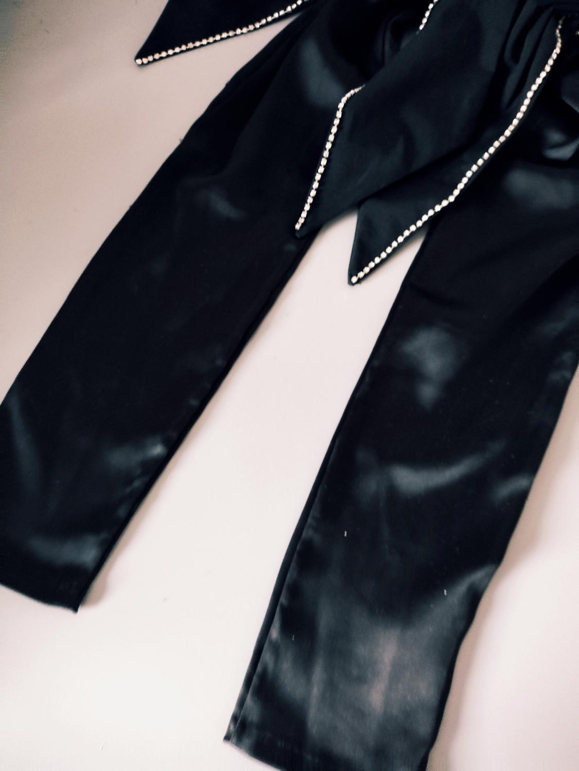 SATIN SLEEVES WITH BOWS - Image 3