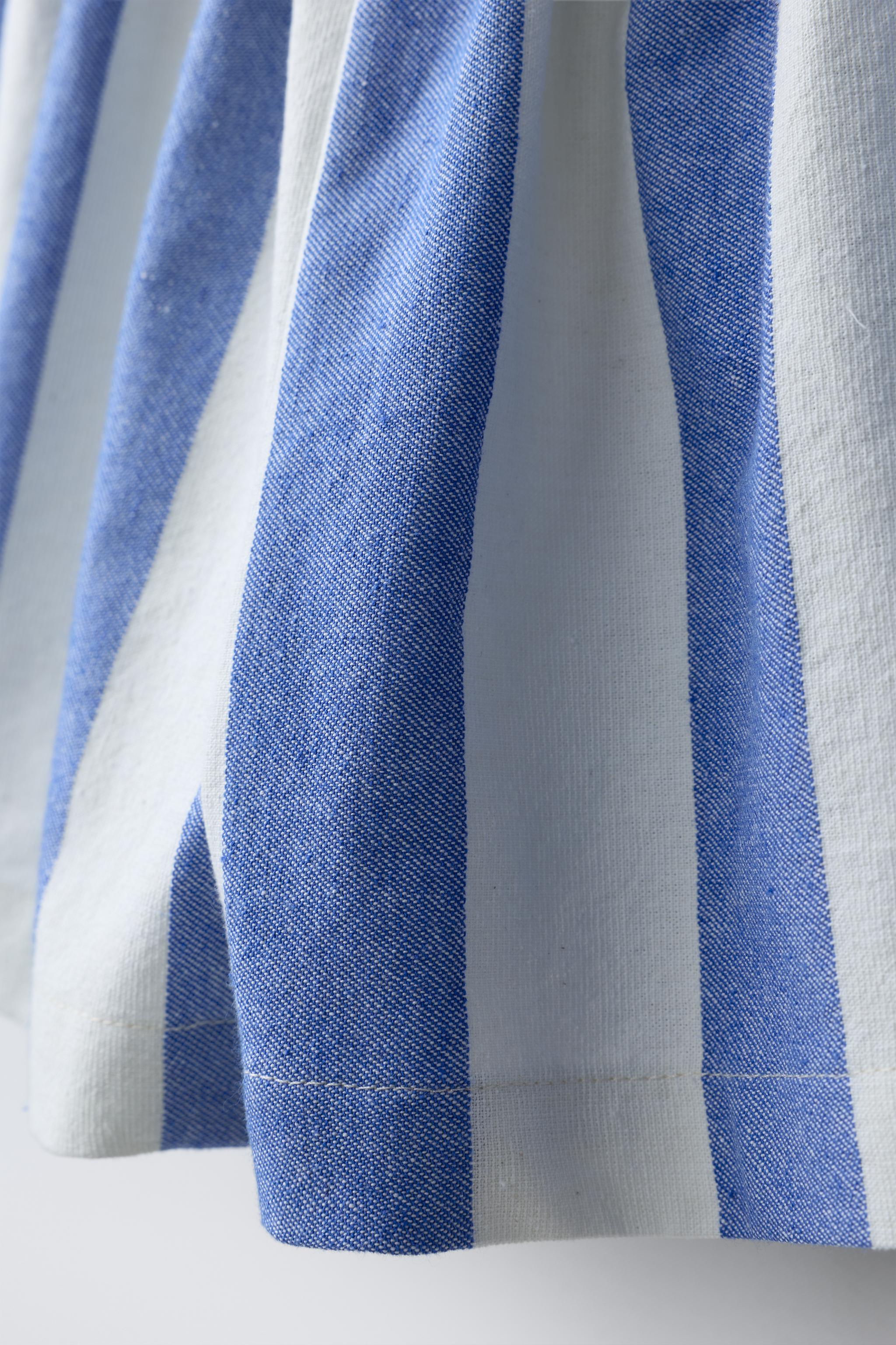 CASA LAWA X ZARA KIDS STRIPED WIDE-LEG SHORTS