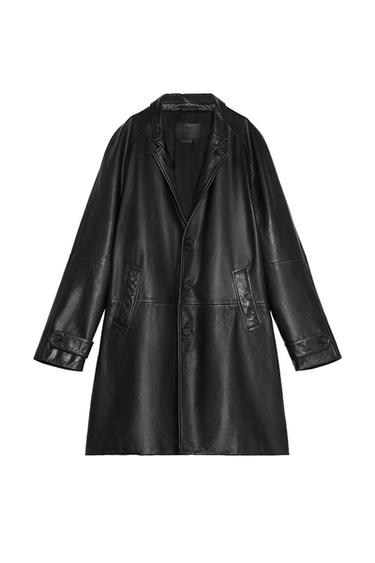 STEVEN MEISEL LEATHER COAT